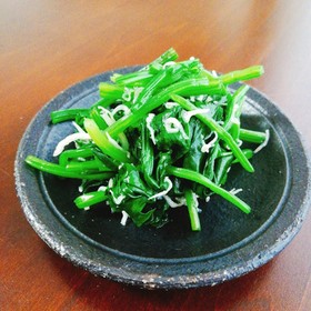 簡単!ほうれん草とちりめんじゃこのお浸し
