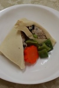 高野豆腐の肉詰め(透析食）