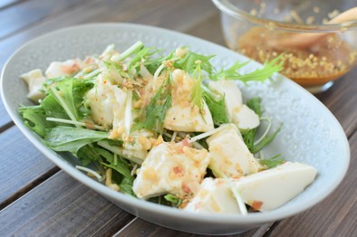 ～自家製ドレ～豆腐と水菜の居酒屋サラダの写真