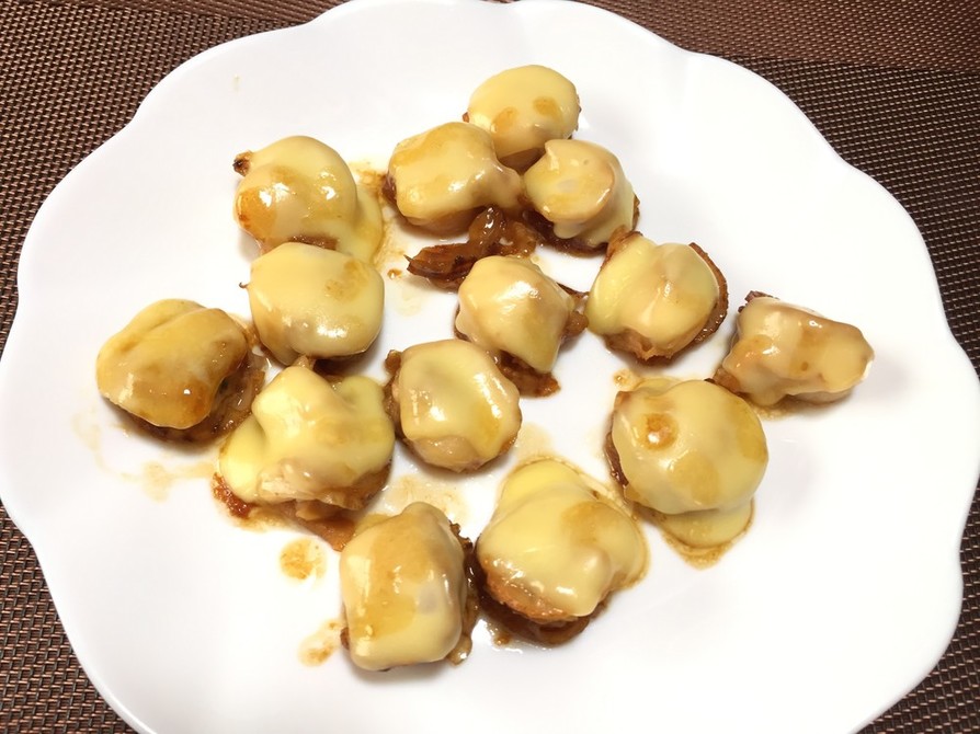 ベビーホタテのバター醤油チーズ焼きの画像