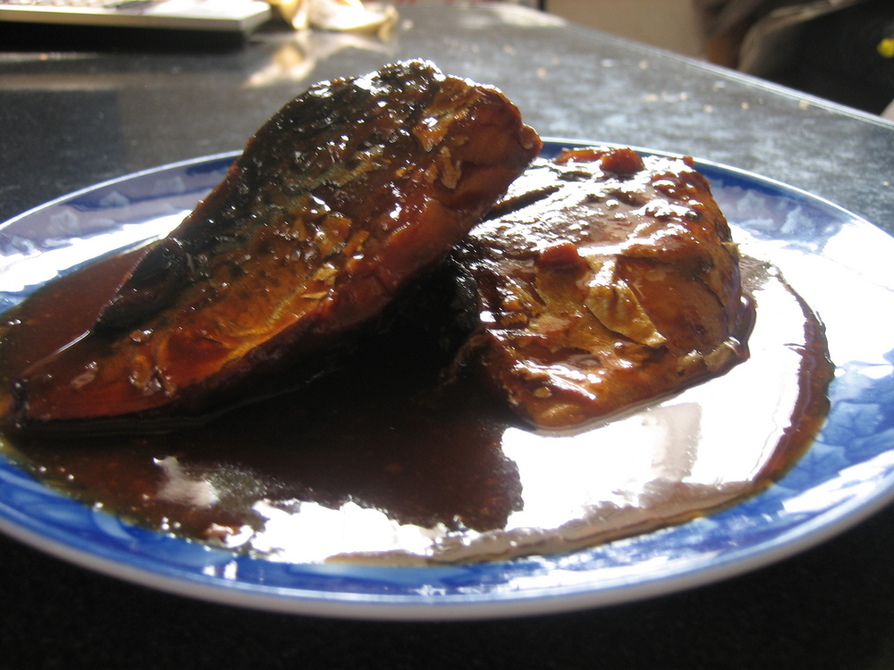 圧力鍋で簡単　骨まで食べれるサバの味噌煮の画像