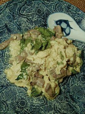 台湾の思い出の味 九層塔の代わりに ~バジルと鶏ハツの卵焼き~