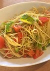美肌・便秘に　アボカドトマトのパスタ