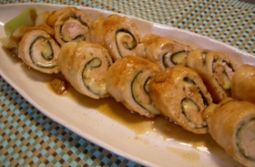 モチモチ鶏ささみ★磯辺チーズ巻き