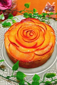 ♡薔薇りんごのさつま芋チーズケーキ♡