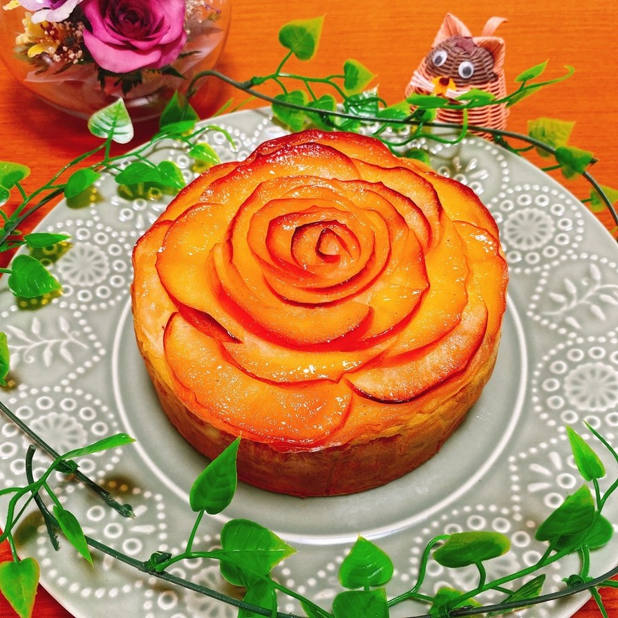 ♡薔薇りんごのさつま芋チーズケーキ♡の画像