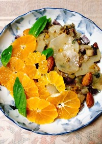 菊芋とオレンジの温サラダ