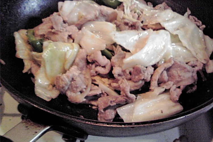 一人暮らしの 豚肉とキャベツの炒め物 レシピ 作り方 By スルホン酸ナトリウム クックパッド
