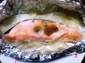 簡単!秋鮭のニンニクバターホイル焼き