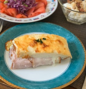 チーズがとろ〜り☆クロックムッシュ