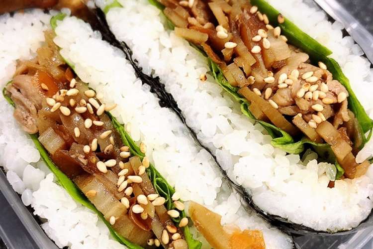 ウチのアレ お弁当 軽食 おにぎらず レシピ 作り方 By Tony Nico クックパッド 簡単おいしいみんなのレシピが375万品