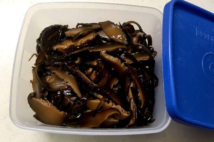 簡単 昆布と干し椎茸のうま佃煮 レシピ 作り方 By クックk4cp9i クックパッド 簡単おいしいみんなのレシピが367万品