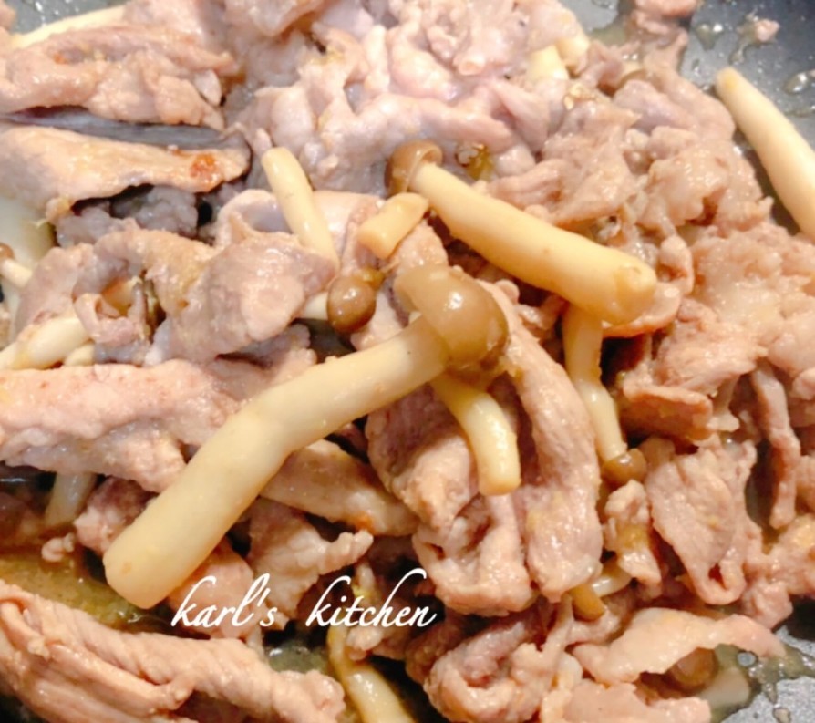 簡単しめじと豚肉の生姜焼きの画像