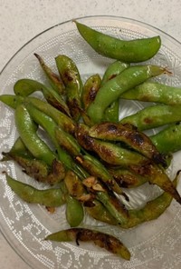 枝豆のペペロンチーノ