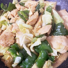 にんにくみそで鶏のスタミナ炒め