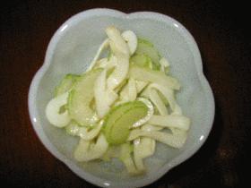 いか燻とセロリの和え物