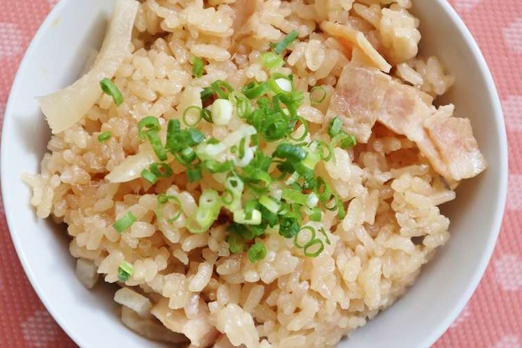 簡単で絶品 ベーコンと大根の炊き込みご飯 レシピ 作り方 By すいーつだんし クックパッド 簡単おいしいみんなのレシピが352万品