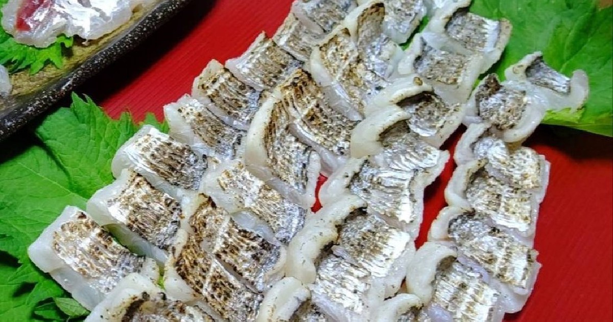 タチウオが釣れたら とりあえず炙りに レシピ 作り方 By 茜音 クックパッド 簡単おいしいみんなのレシピが354万品