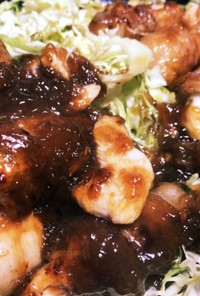 【バカ料理】鶏肉の豚肉巻き ぽん酢ソース