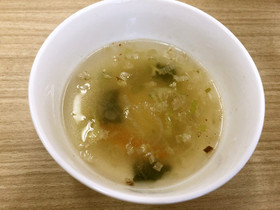 ねぎ塩たれで春雨スープ【ここから栄養士】