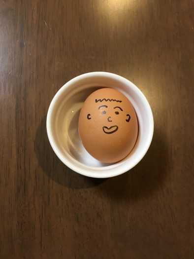 《子ども歓喜！》お絵かきゆで卵の写真