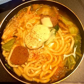 修羅場風プデチゲ風うどん