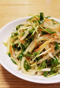 簡単副菜⭐大根と豆苗の中華サラダ