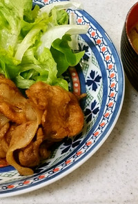 ✨豚肉の生姜焼き&白菜と舞茸の味噌汁✨