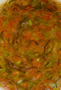 ピリ辛納豆スープ