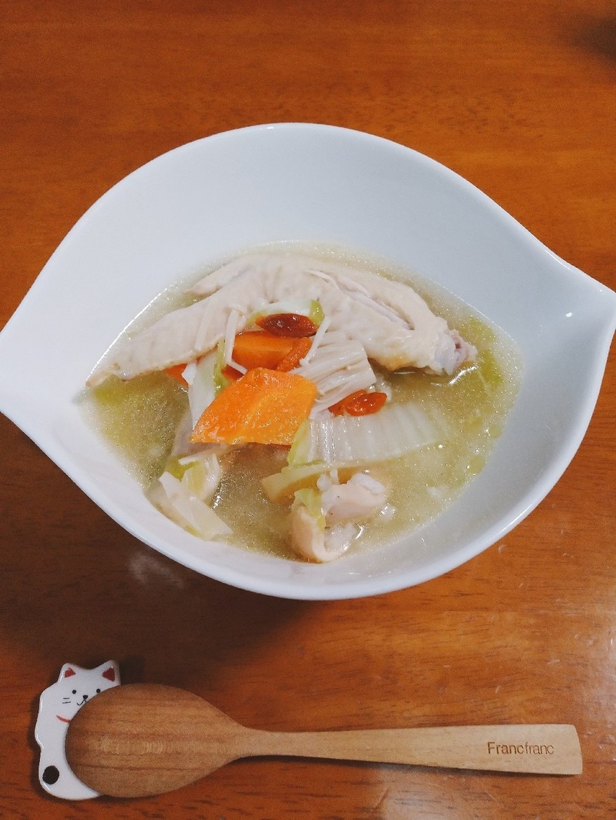 体温まるサムゲタン風スープの画像