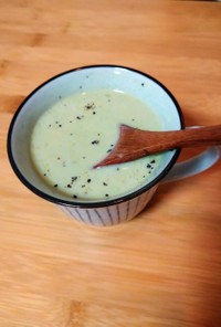 ヘルシーで超簡単なレンチン豆乳スープ