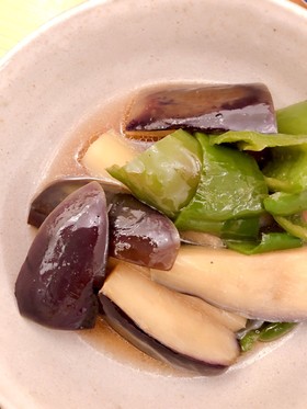 なすとピーマンの揚げ浸し