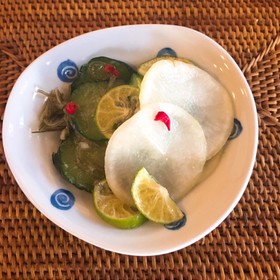 大根きゅうり甘酒一夜漬け