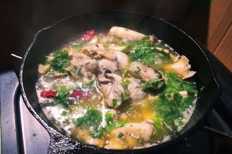 キャンプde牡蠣と大葉のアヒージョ レシピ 作り方 By うさこちゃんですよ クックパッド 簡単おいしいみんなのレシピが359万品