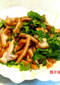 中華家庭料理・豚ミミの味付け