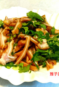中華家庭料理・豚ミミの味付け