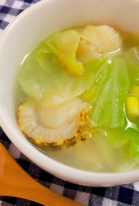簡単おいしい♡ホタテの北海道風スープ