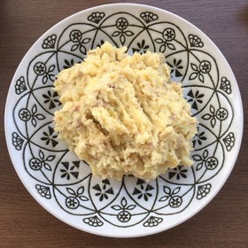 レンジで、さつま芋とツナのホットサラダ