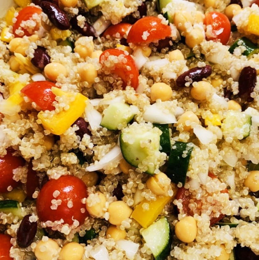 ほうれん草とキヌアのサラダのレシピ