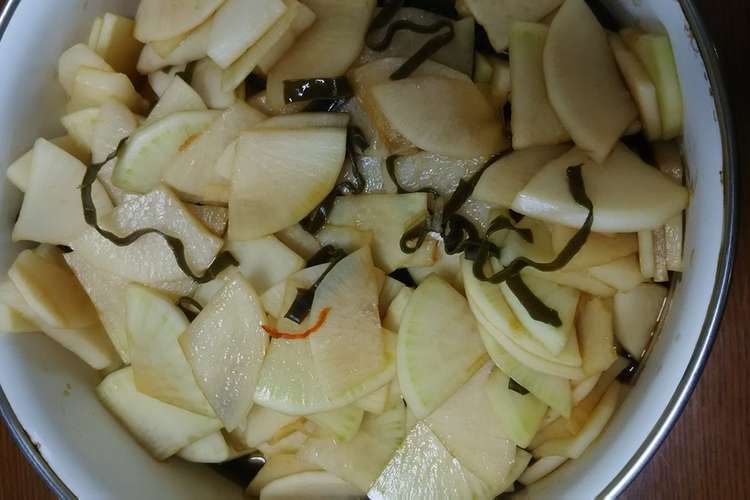 大根大量消費 簡単漬け物 レシピ 作り方 By クックtnihz4 クックパッド 簡単おいしいみんなのレシピが352万品