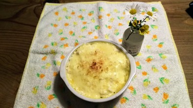 サクッと‼焼き芋とほうれん草のグラタンの写真