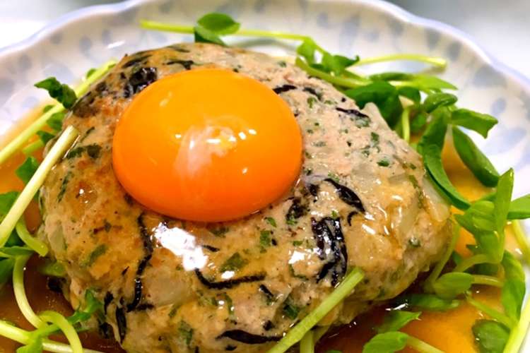 簡単 和風豆腐月見ハンバーグ パン粉なし レシピ 作り方 By たっぷりん子 クックパッド 簡単おいしいみんなのレシピが361万品