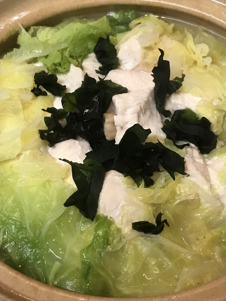 鶏肉と根菜＆白菜の煮込みラーメン鍋の画像