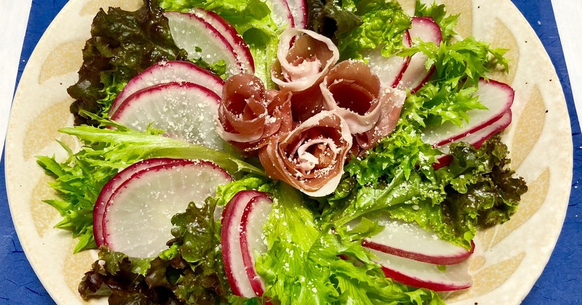 生ハムと大根のシーザーサラダ クリスマス レシピ 作り方 By お料理ニャロメ クックパッド 簡単おいしいみんなのレシピが355万品