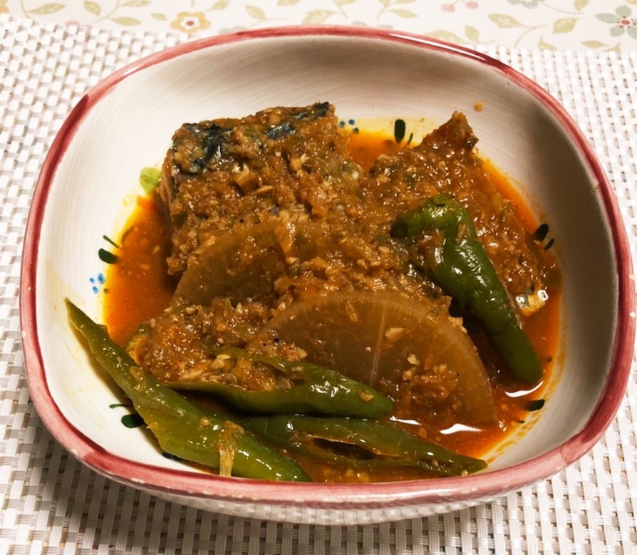 鯖の韓国風味噌煮の画像