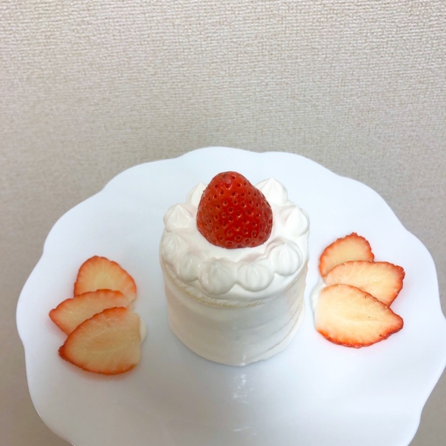 10分☆一歳の誕生日ケーキ☆豆乳ホイップの画像