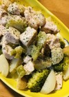 鶏むね肉とブロッコリー＆馬鈴薯のチーズ煮