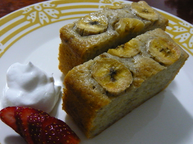 しっとり☆バナナとヨーグルトのケーキの写真