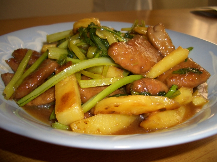 小松菜と豚レバーのサッパリ炒めの画像