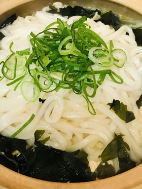 鶏肉と白菜&わかめうどん鍋
